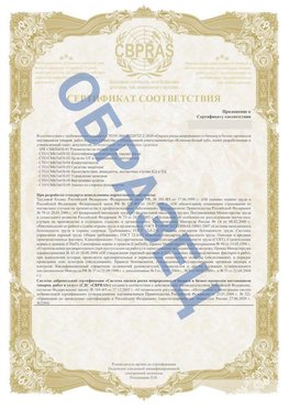 Образец Приложение к СТО 01.064.00220722.2-2020 Холмск Сертификат СТО 01.064.00220722.2-2020 